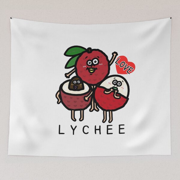 Item preview, Cute I LOVE LYCHEE designed and sold by kanaehonkawa.