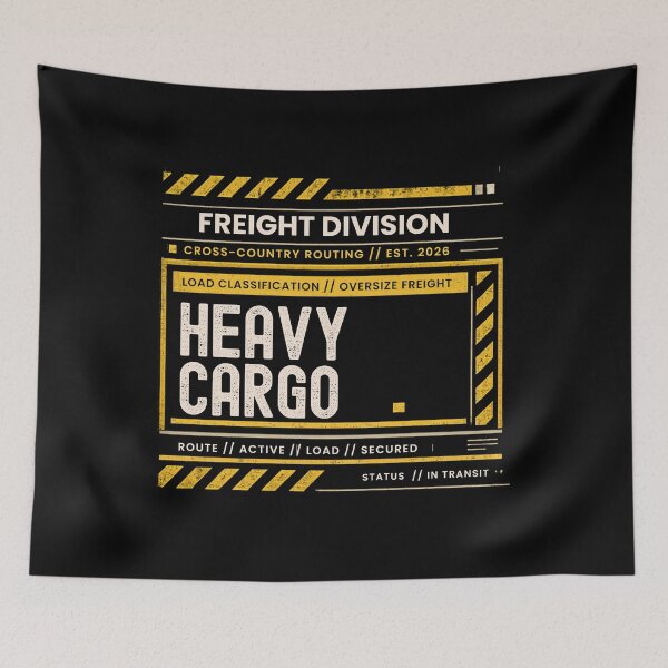 Item preview, Retro Industrial Freight Division Heavy Cargo Trucking designed and sold by RexNoise.