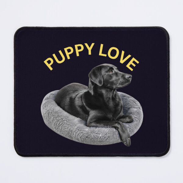 Item preview, BLACK LABRADOR RETRIEVER PUPPY LOVE ADORING DOG PORTRAIT designed and sold by PRINTSCHARMINGM.