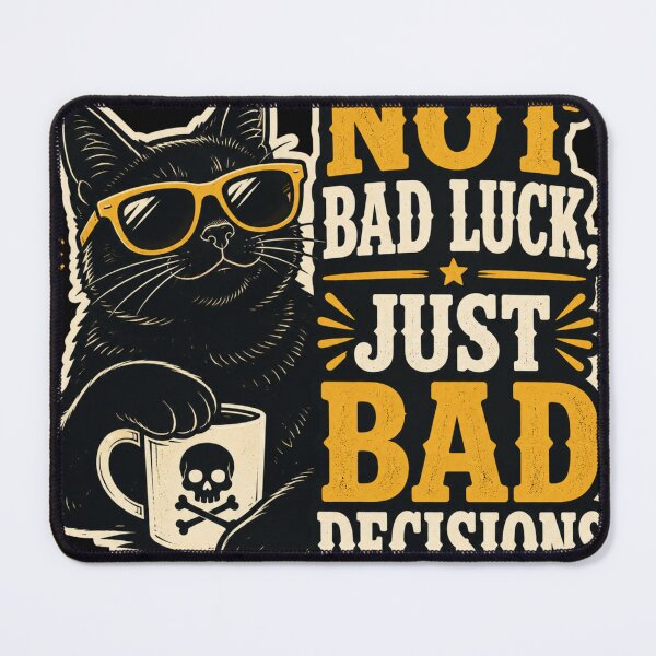 Item preview, Cool Cat Bad Decisions Sarcastic Humor Shirt designed and sold by Retro Rascals Co..