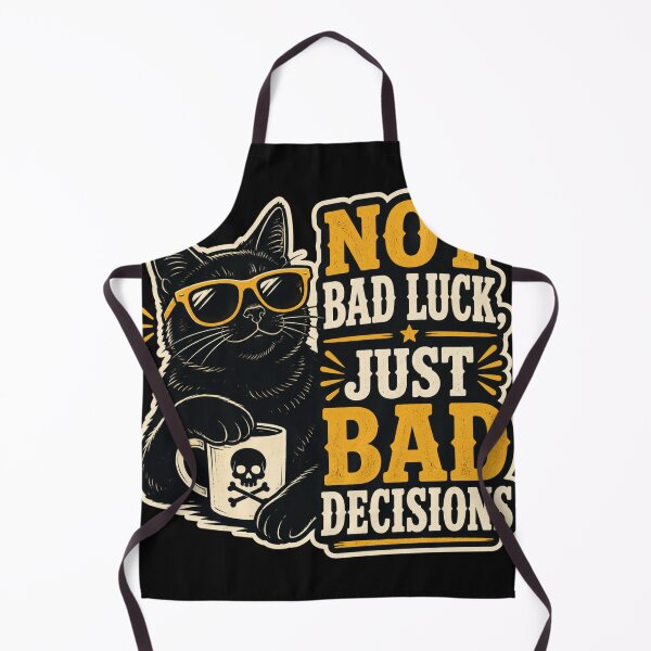 Item preview, Cool Cat Bad Decisions Sarcastic Humor Shirt designed and sold by Retro Rascals Co..