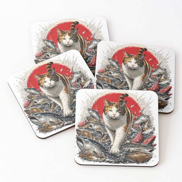 Item preview, Fish Market Boss (魚×猫×日の丸) designed and sold by Aguri-tei.