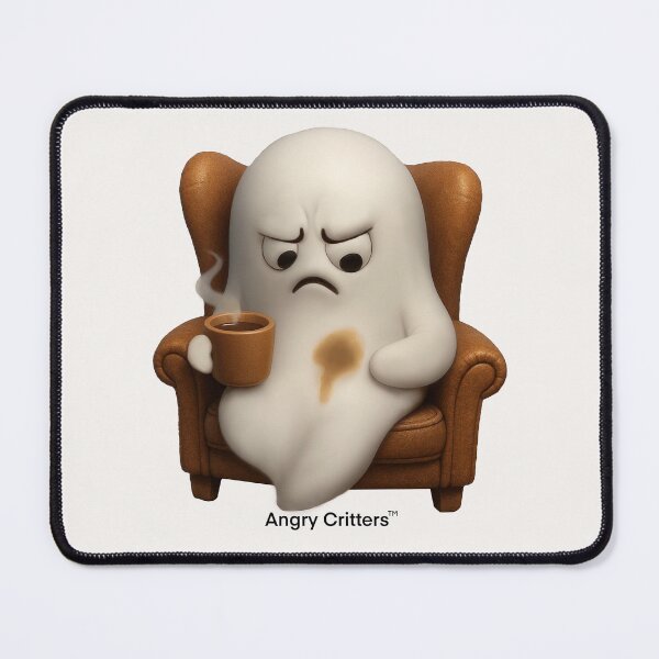 Item preview, Angry Ghost with Coffee Stain designed and sold by Angry Critters.