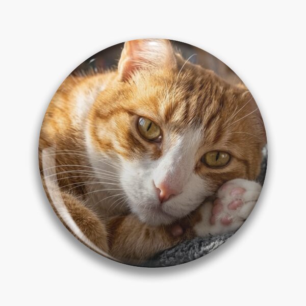 Item preview, Cozy Ginger Cat Resting | Adorable Orange Tabby Portrait designed and sold by Jesus-istheway.