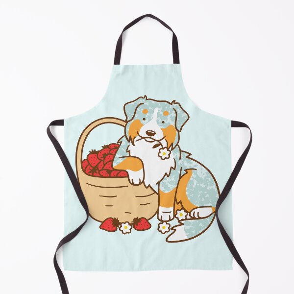 Item preview, Australian Shepherd and Strawberries designed and sold by Wlaurence.
