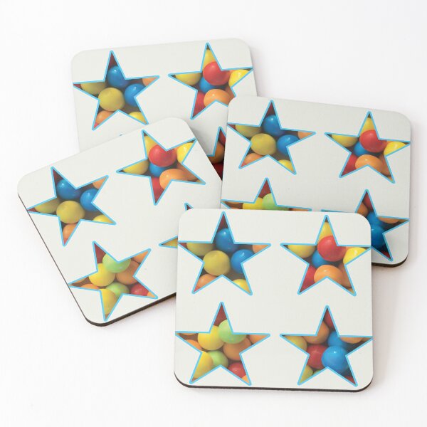 Item preview, Yellow, Orange, Red, Blue, and Green Candies in Stars designed and sold by BelindaFuller.