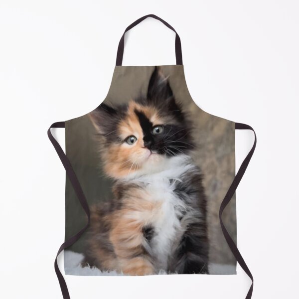 Item preview, Adorable Fluffy Calico Kitten | Cute Tricolor Cat Portrait designed and sold by Jesus-istheway.