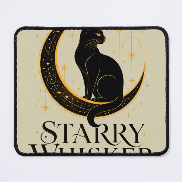 Item preview, Mystical Gold Moon Cat T-Shirt designed and sold by Retro Rascals Co..