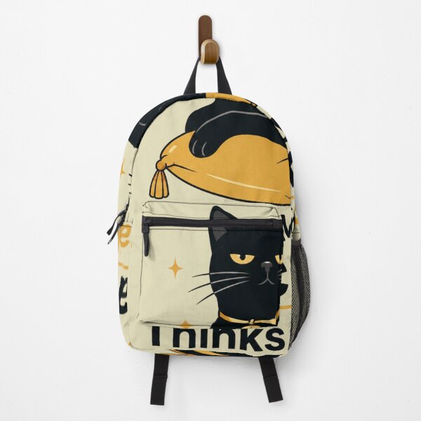 Item preview, Funny Black Cat Thinks Im Staff T-Shirt designed and sold by Retro Rascals Co..
