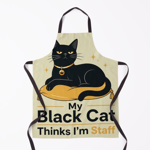 Item preview, Funny Black Cat Thinks Im Staff T-Shirt designed and sold by Retro Rascals Co..