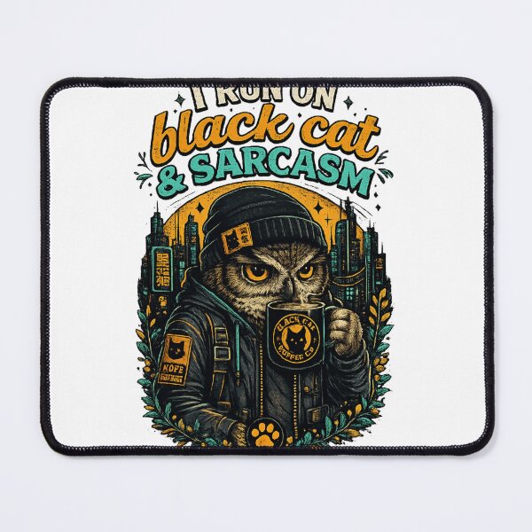 Item preview, Sarcastic Owl Coffee Lover Graphic designed and sold by Feral Feline.