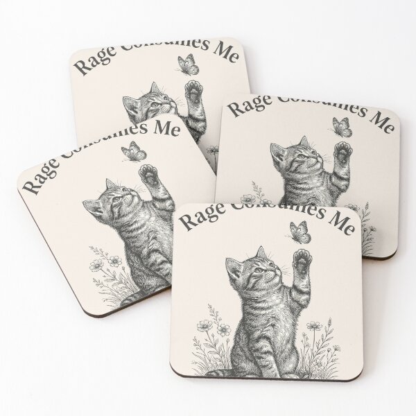 Item preview, Rage Consumes Me Kitten Cat Lover Funny Sarcastic Pet Owner designed and sold by Retro Rascals Co..