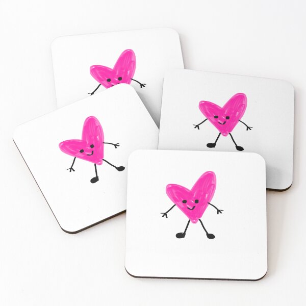 Item preview, Pink Happy Heart Sticker designed and sold by lixiezil.