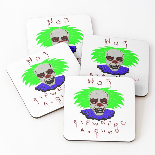 Item preview, Not Clowning Around Creepy Horror Clown Green Hair designed and sold by Coveristic.