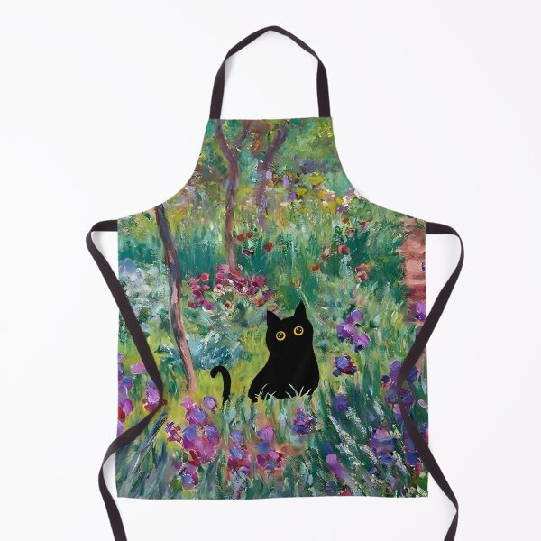 Item preview, Monet Irises Garden Cat designed and sold by PurrfectHome.