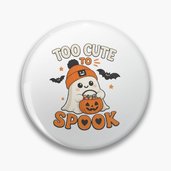 Item preview, Too Cute to Spook Toddler Shirt, Cute Ghost Halloween Shirt designed and sold by To101ARt.