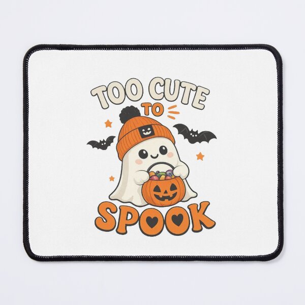 Item preview, Too Cute to Spook Toddler Shirt, Cute Ghost Halloween Shirt designed and sold by To101ARt.