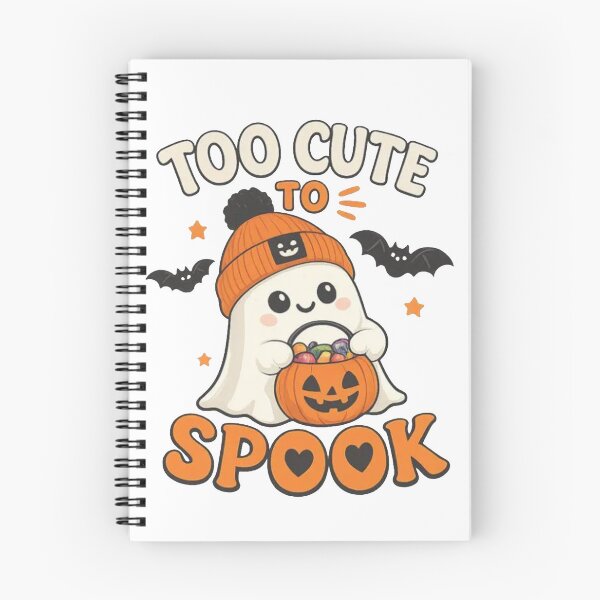 Item preview, Too Cute to Spook Toddler Shirt, Cute Ghost Halloween Shirt designed and sold by To101ARt.