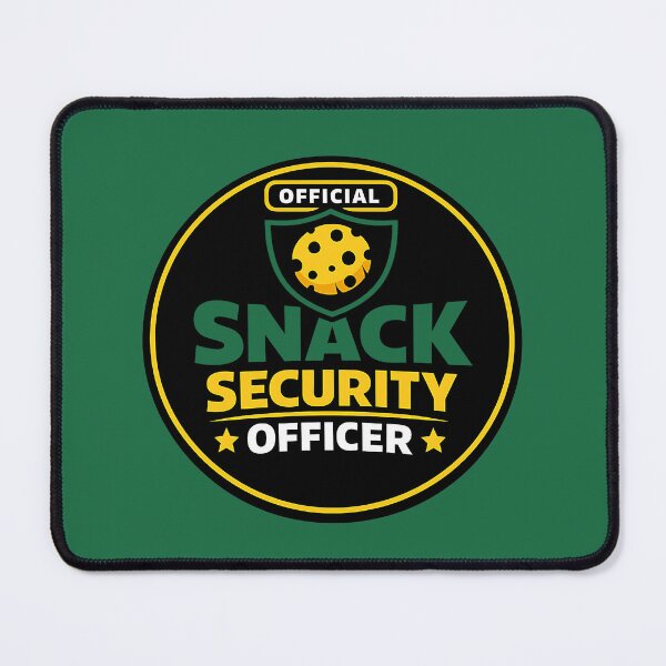 Item preview, Snack Security Officer – Funny Food Lover Badge Design designed and sold by DesignHouse07.