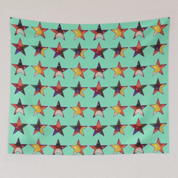 Item preview, Jelly Bean Stars on Carnival Glass Green designed and sold by BelindaFuller.