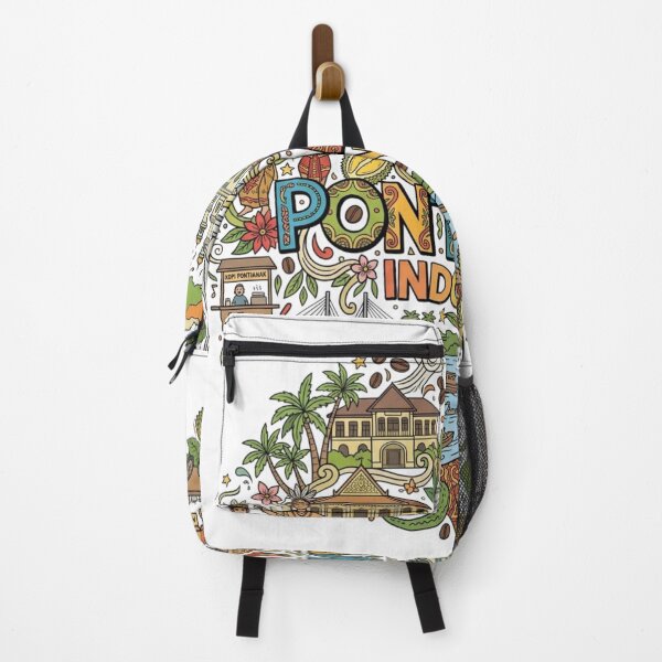 Item preview, Wonderful Pontianak Indonesia Travel Souvenir Heritage Colorful Cultural Doodle designed and sold by arisukma11.