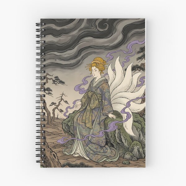 Item preview, Mystical Nine Tailed Fox Empress Ukiyo-e Art designed and sold by TokyoUkiyoHouse.