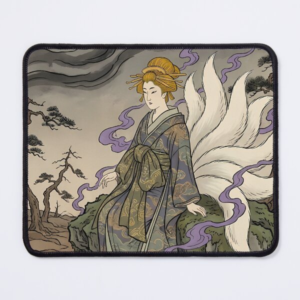 Item preview, Mystical Nine Tailed Fox Empress Ukiyo-e Art designed and sold by TokyoUkiyoHouse.