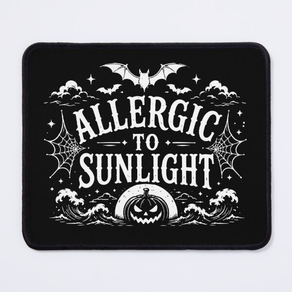 Item preview, Allergic to Sunlight Gothic Vampire T-Shirt, Funny Halloween Humor designed and sold by To101ARt.