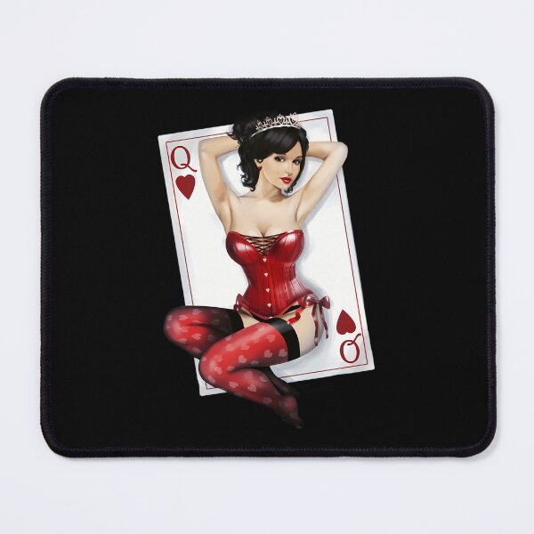 Item preview, Queen Of Hearts Playing Card designed and sold by samiha-art.