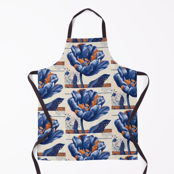 Item preview, Bold Blue Orange Tulip Bloom designed and sold by AquariusCr8iv.