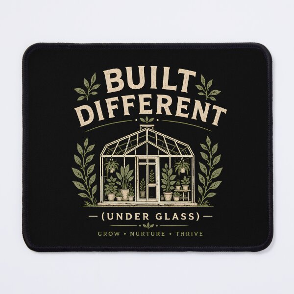 Item preview, Built Different Under Glass Gift, Funny Greenhouse Lover Gift, Minimalist Plant Gift, Greenhouse Grower Gift, Plant Mom Gift designed and sold by HooptownRV.