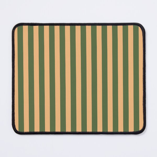 Item preview, Ultra Fine Stripe Narrow Vertical Pinstripe Pattern in Mediterranean Olive and Apricot designed and sold by kierkegaard.