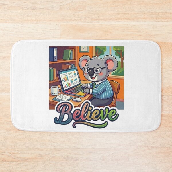 Item preview, Believe In Your Success Koala Busness llustration designed and sold by Northern Glow Art.