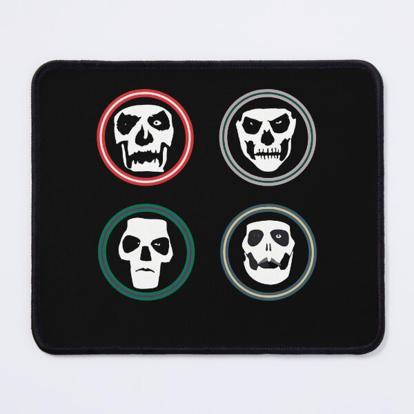 Item preview, Four Different Evil Skull Faces Circular Badges designed and sold by Memecats.