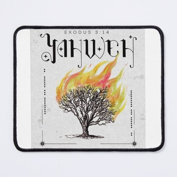 Item preview, Yahweh – I AM | Exodus 3:14 Burning Bush Christian Bible Verse designed and sold by Jesus-istheway.
