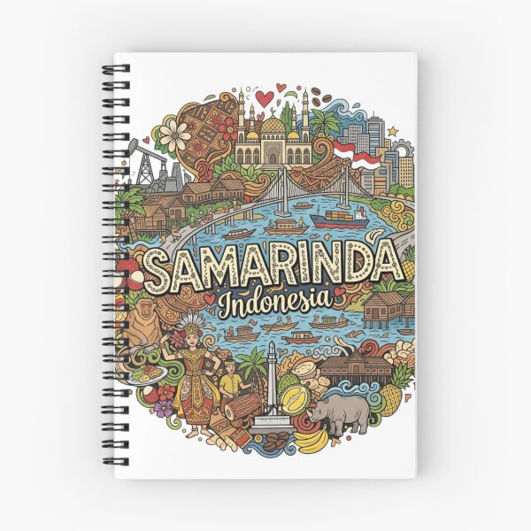 Item preview, Wonderful Samarinda Indonesia Travel Souvenir Heritage Colorful Cultural Doodle designed and sold by arisukma11.