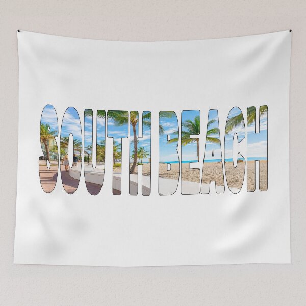 Item preview, SOUTH BEACH - Miami Florida USA Palm Paradise Stunning Sunny Day designed and sold by Adam Gormley.