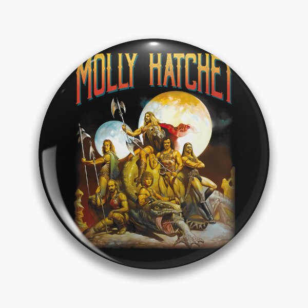 Item preview, Molly Hatchet Fantasy Barbarian Warriors and Giant Lizard designed and sold by Memecats.