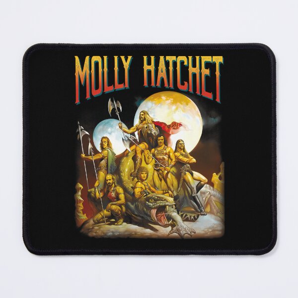 Item preview, Molly Hatchet Fantasy Barbarian Warriors and Giant Lizard designed and sold by Memecats.
