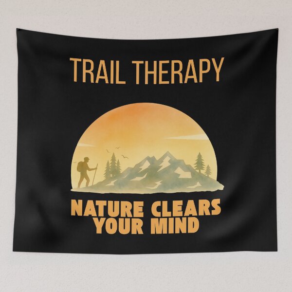 Item preview, Trail Therapy Nature Clears Your Mind  designed and sold by WildArtStudioPL.