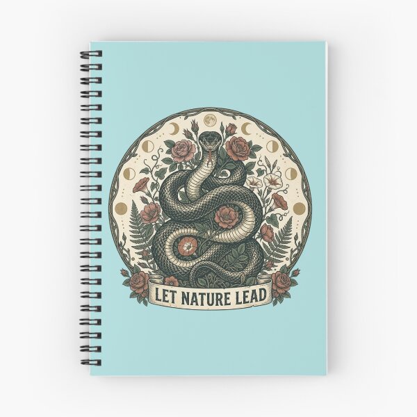 Item preview, Let Nature Lead Snake Moon Phase Design designed and sold by BirdsnStuff.