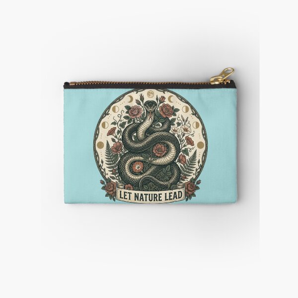 Item preview, Let Nature Lead Snake Moon Phase Design designed and sold by BirdsnStuff.