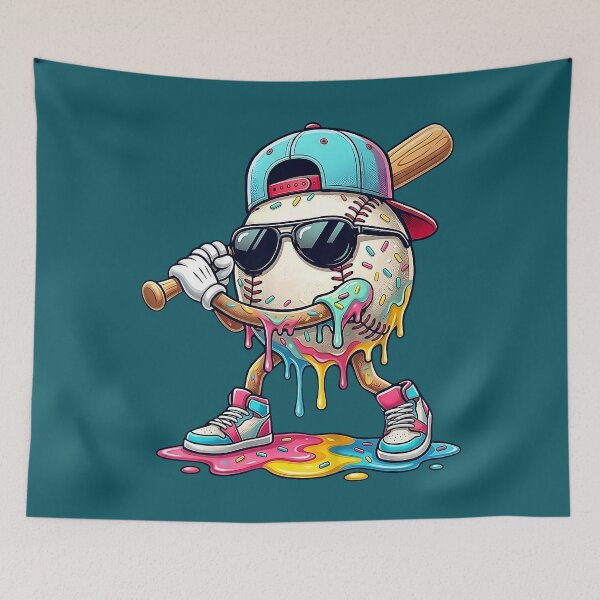 Item preview, Baseball Player Funny Ice Cream Drip Adult Boys Kids Girls designed and sold by meilcannb.