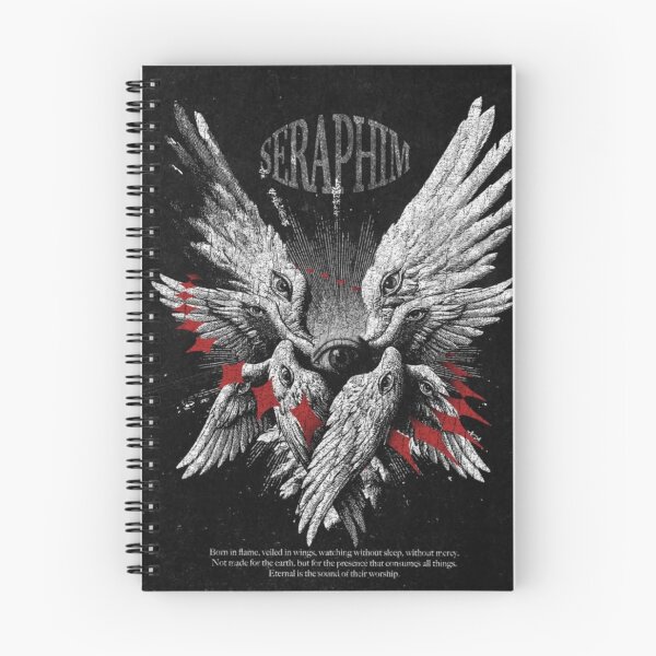 Item preview, Seraphim – Biblical Angel Dark Gothic Christian Art | Celestial Wings Design designed and sold by Jesus-istheway.
