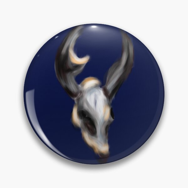 Item preview, Dark Horned Skull | Gothic Animal Skull | Occult Skull  Art Sticker  designed and sold by Marianarcezar.