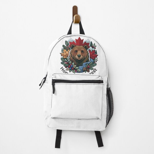 Item preview, Home Is The Forest Canadian Bear Illustration designed and sold by Northern Glow Art.