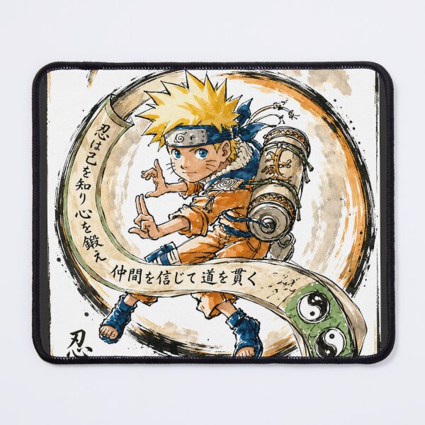 Item preview, Young Ninja Scroll Adventure Illustration designed and sold by Bizu digitalart..