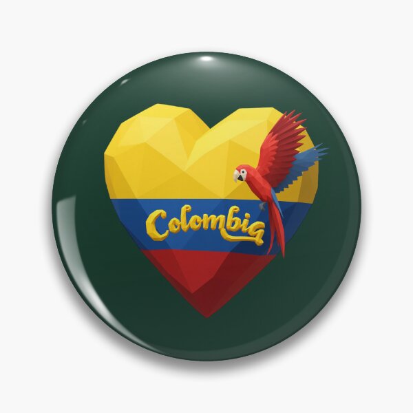 Item preview, Heart of Colombia with Tropical Macaw designed and sold by ArtMochis.
