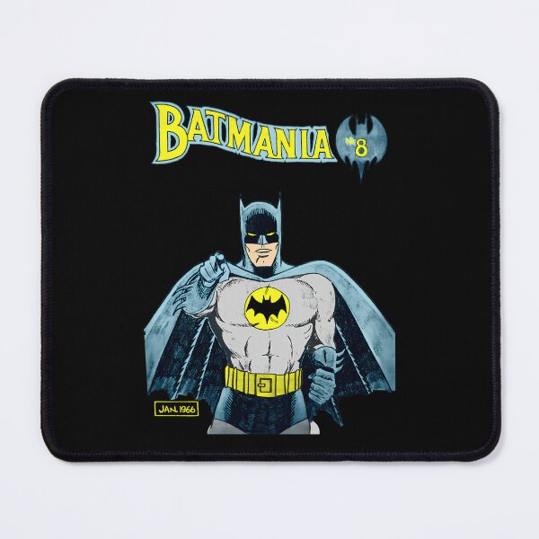 Aperçu de l'œuvre Batmania, janvier 1966, bande dessinée, super-héros pointant du doigt créée et vendue par Memecats.