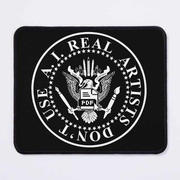 Item preview, real artists don't use ai (anti ai) designed and sold by remerasnerdas.